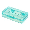 thumbnail image 1 of Plastic Pencil Box, Spacious Snap Lid Pen Case For Kids, Exquisite Back To School Storage Box For Boys School Marker Holding (Green), 1 of 5