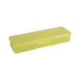 thumbnail image 1 of Plastic Pencil Box, Stationery Box, Large Capacity Pencil Case, Double-Layer Pencil Case with Snap-Tight Lid, Stackable, Office Supplies Storage Organizer Box, 1 of 5