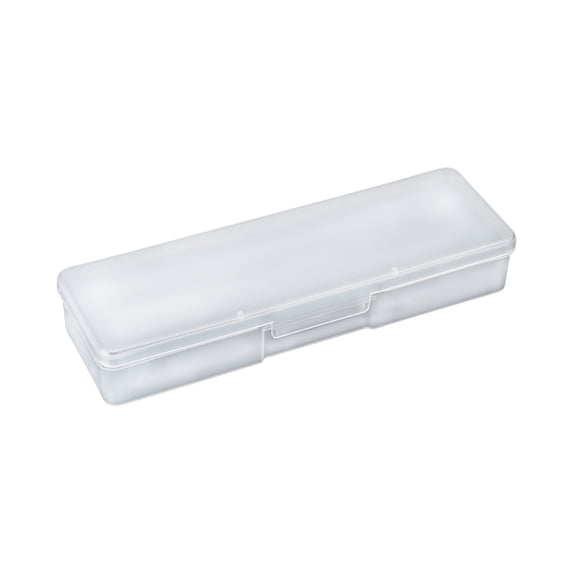 Plastic Pencil Box, Stationery Box, Large Capacity Pencil Case, Double-Layer Pencil Case with Snap-Tight Lid, Stackable, Office Supplies Storage Organizer Box