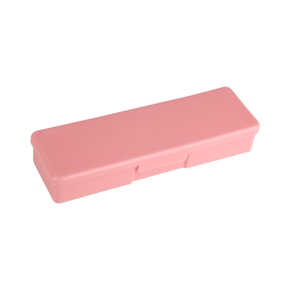 Plastic Pencil Box, Stationery Box, Large Capacity Pencil Case, Double-Layer Pencil Case with Snap-Tight Lid, Stackable, Office Supplies Storage Organizer Box