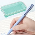 thumbnail image 1 of Plastic Pencil Box With Snap-Tight Lid - Large Capacity Clear Storage Organizer Box for Office Supplies, Stackable Design in Assorted Colors, 1 of 8