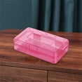 thumbnail image 1 of Plastic Pencil Case Box,Large Maker Pen Organizer Plastic Bead Containers With Snap Lids,Stackable Craft Storage Boxes,Office Supplies Art Supply Box,Hard Shell Crayon Boxes,Classroom Must Have Red, 1 of 8