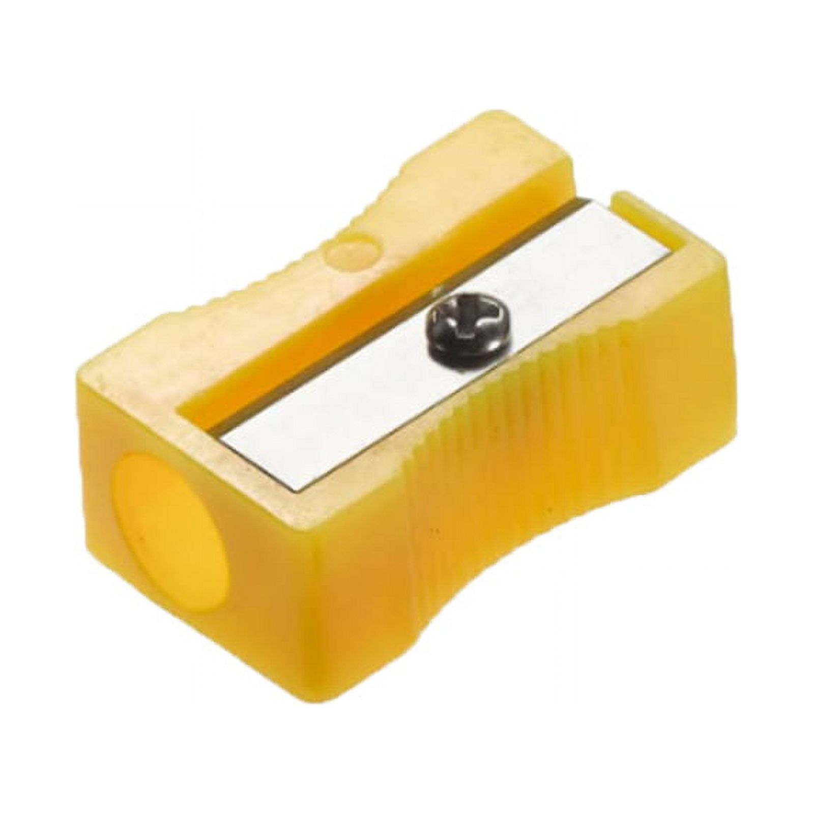 Plastic Pencil Sharpener, One Hole, Assorted Colors, 1 Sharpener