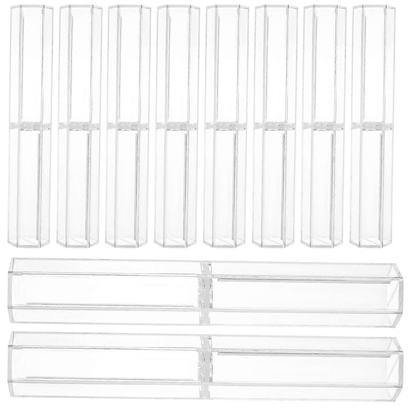 Plastic Pens Boxes Sleek Design Compact Size present Giving Pen Cases 10Pcs