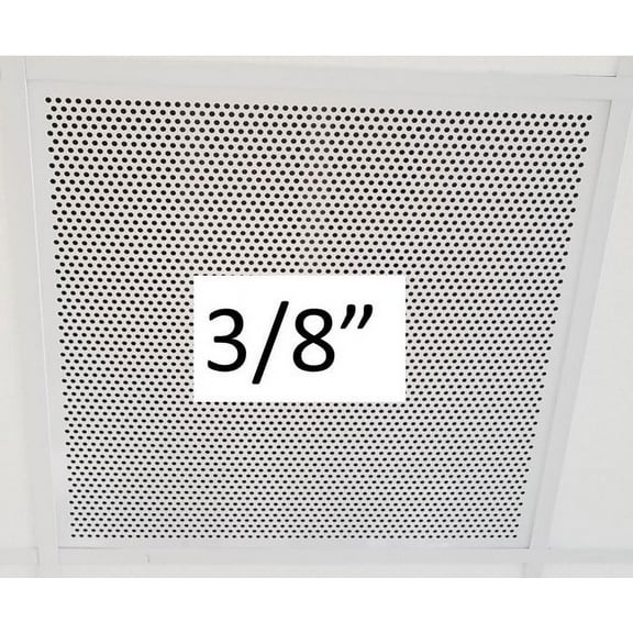Plastic Perforated Tile with 3/8" diameter holes.