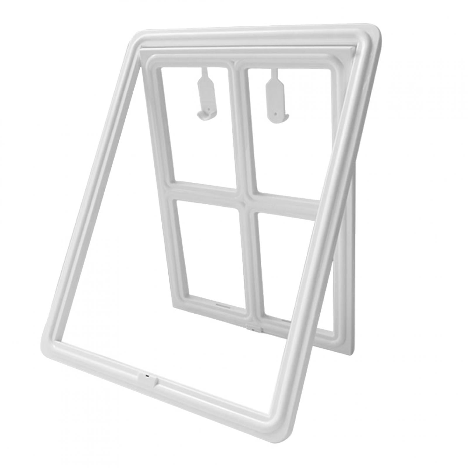 Plastic Pet Dog Puppy Cat Door Locking Safe Flap for Screen