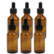 Plastic Pharmacy Dropper Bottle 1 OZ - Amber (PACK OF 6) by Sponix BioRx