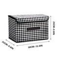 thumbnail image 1 of Plastic Photo Storage Box Nonwoven Folding Organizer for Clothes Clutter, 25x19x16cm/36x23x24cm Multifunctional Folding Storage Box, 1 of 1
