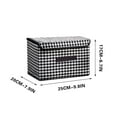 thumbnail image 1 of Plastic Photo Storage Box Nonwoven Folding Organizer for Clothes Clutter, 25x19x16cm/36x23x24cm Multifunctional Folding Storage Box, 1 of 1