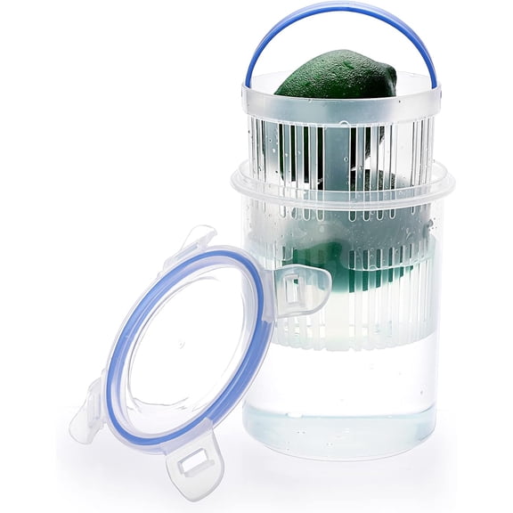 Plastic Pickle Jar with Strainer Flip, Transparent Pickle Storage Container with Strainer Insert, Pickle Jar Juice Separator Dry Wet Separation, Pickle And Olive Container with Lock