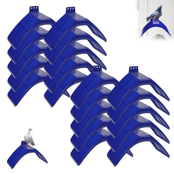 Plastic Pigeon Perches Stand for Bird Cage Safe Easy Install Dove Resting Perch for Aviary and Pet Store Environments（Blue,20 Packs）