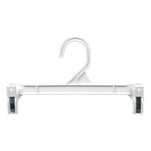 Plastic Pinch Clip Skirt/Slack Hanger 9.5"- White