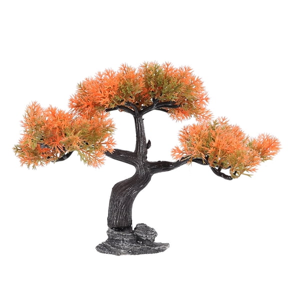 Plastic Pine Tree Fishtanks Decors Natural Looking Underwater Landscaping Plant