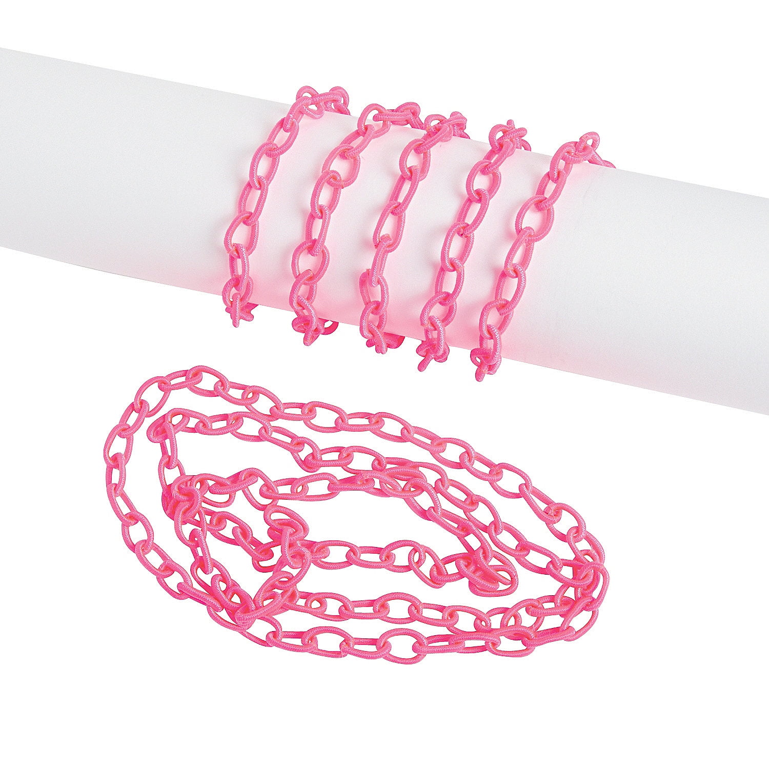 Plastic Pink Chain Craft Supplies 3 Pieces