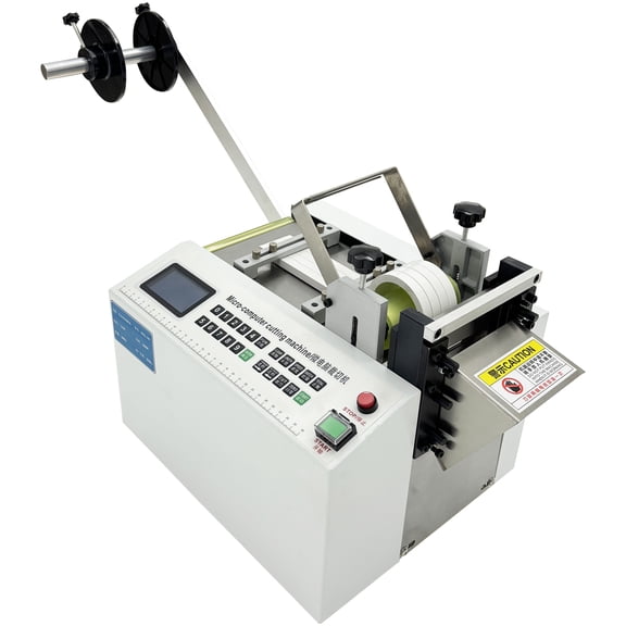 Plastic Pipe PVC Tube Cutting Machine Heat Shrink Sleeve Fully Automatic 110V