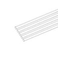 thumbnail image 1 of Uxcell Plastic Pipe Rigid Round Tube Clear 0.16" ID x 0.23" OD x 17" High Impact for Lighting Models Water Plumbing 5Pcs, 1 of 7