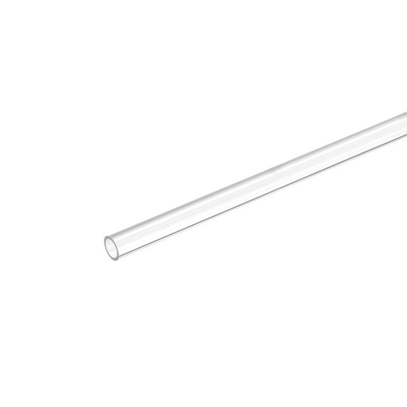 Plastic Pipe Rigid Tube Clear 0.23"(6mm) ID 0.31"(8mm) OD 9.6" (245mm) for Lighting, Water Plumbing