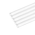thumbnail image 1 of Uxcell Plastic Pipe Rigid Round Tube Clear 0.31" ID x 0.4" OD x 17" High Impact for Lighting Models Water Plumbing 5Pcs, 1 of 7