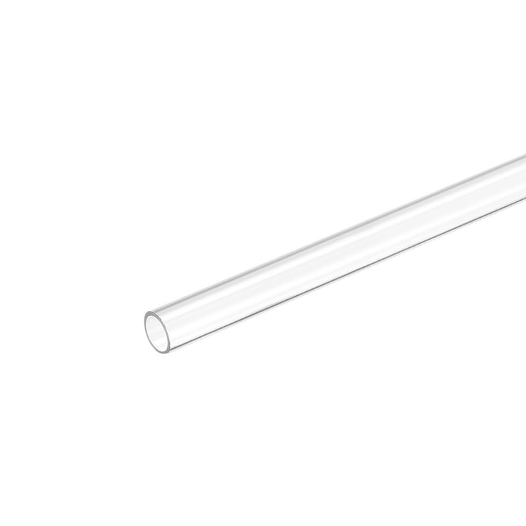 Plastic Pipe Rigid Tube Clear 0.31(8mm) ID 0.4(10mm) OD 17 (425mm) for  Lighting, Water Plumbing 