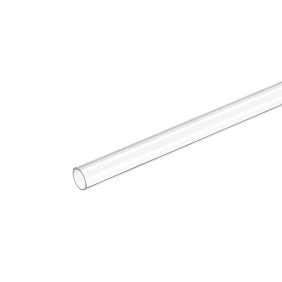 Plastic Pipe Rigid Tube Clear 0.31"(8mm) ID 0.4"(10mm) OD 6" (150mm) for Lighting, Water Plumbing
