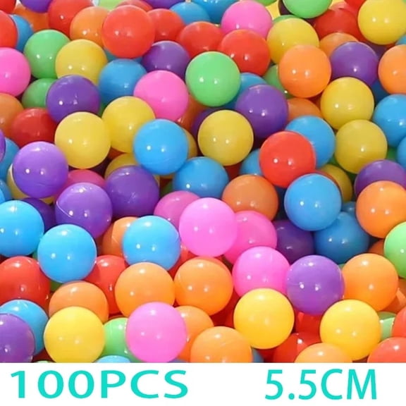 Plastic Pit Balls for Ball Pit, BPA‑Free Thickened Soft Colorful Play Balls, Crush‑Proof Playpen Balls for Indoor & Outdoor Kids Play Ages 3+