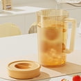 thumbnail image 1 of Plastic Pitcher with Handle and Lid – half 1 Gallon Water Jug for Hot/Cold Drinks, Clear Beverage Container for Iced Tea, Lemonade, Juice, Party Serving Pitcher, 1 of 8