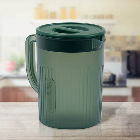 Plastic Pitcher with Lid Clearance Items Ice Tea Pitcher for Fridge Water Pitcher Cold Kettle Household Cold Water Lemonade Powdered Milk Beverage Container