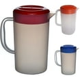 thumbnail image 1 of Plastic Pitcher for Cold Water - Round Beverage Jar with Lid, Leakproof for Iced Tea, Lemonade, Juice, 1 Gallon, 1 of 6