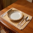 thumbnail image 1 of Plastic Placemats Check Plaid Table Mats Buffalo Plaid Place Mats Wipe Clean Washable Table Placemats for Indoor Outdoor Heat Resistant Kitchen Dining Table, 1 of 7
