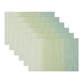 thumbnail image 1 of Plastic Placemats Set of 6 Rectangle Placemats for Table Decor Washable Heat Resistant Table Placemats Wipeable Table Mat Green 17.7x11.8inch, 1 of 6