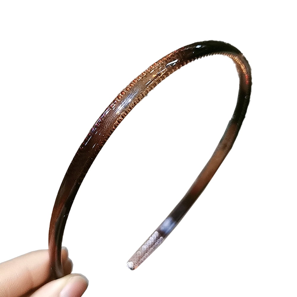 Plastic Plain Headbands Teeth Comb Headbands Skinny DIY Hair Bands