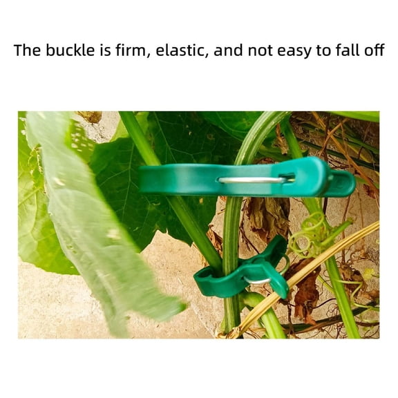 Plastic Plant Clips, 20 Pcs Climbing Plant Support Clips, Tomato and Vine Fixing Clips, Durable Fasteners, Practical Garden Accessory for Plant Stems and Trellis Fixing,Army Green