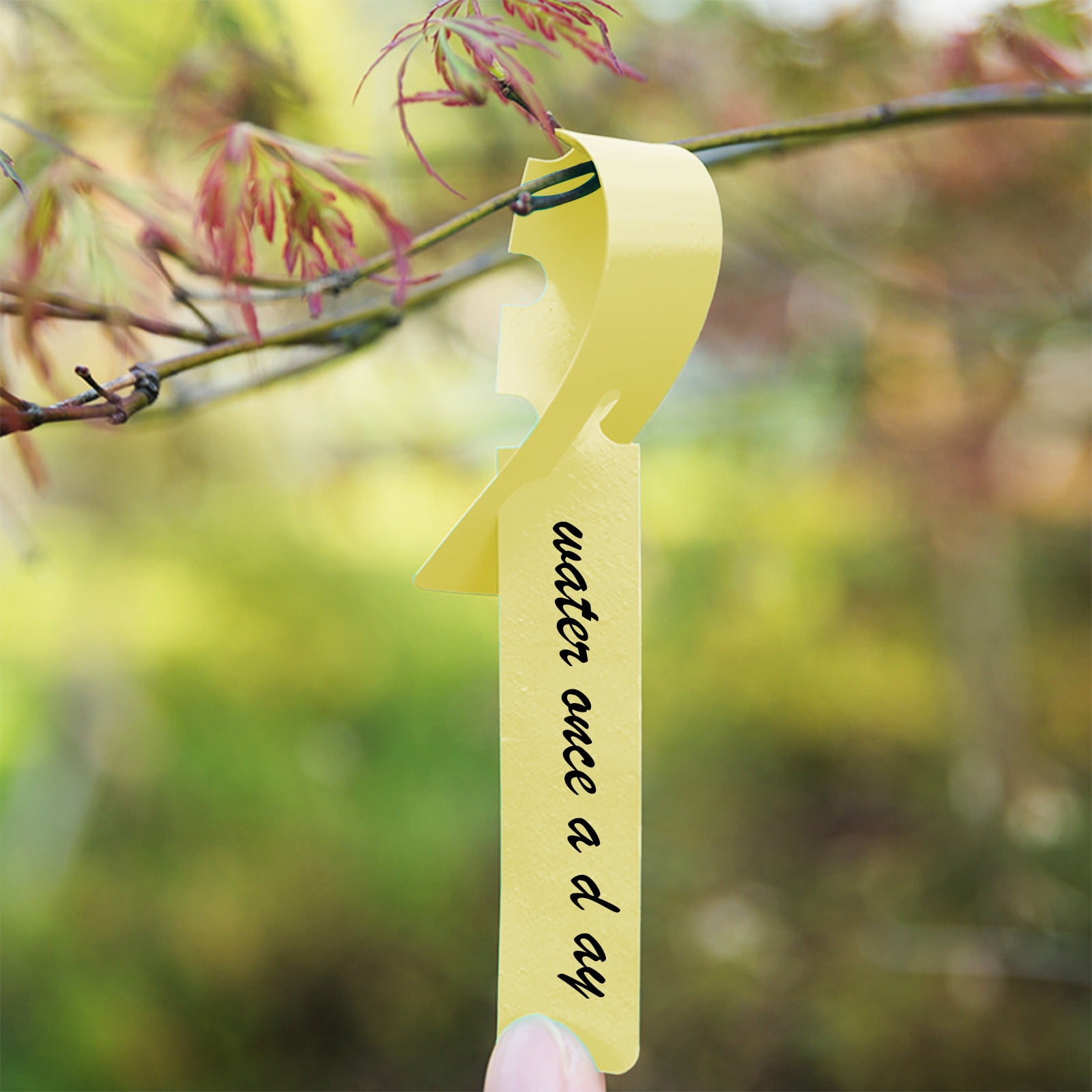 White Wrap Around Plastic Plant Tags - 5x0.5 Inch Garden Labels, Reusable & Waterproof