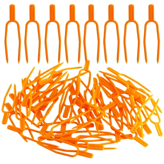 Plastic Plant Vine Securing Staples, Strawberry Runner Rooting Clips, U-Shaped Stem Fixing Pins for Ground Cover, Cucumber & Melon Vine Trailing Growth,50PC.