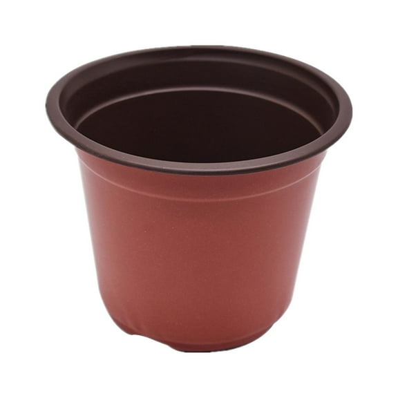 Plastic Planter Nursery Seedlings Pots - 5 Inches 100Pcs Flower Plant Container Seed Starting Pot for Outdoor Succulents Seedlings Cuttings Transplanting