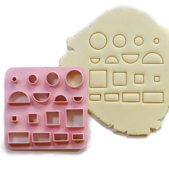 Plastic Plasticine Tools Clay Cutters Modeling Tools Pink Rectangle 10x10cm