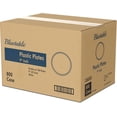 thumbnail image 1 of Plastic Plates Bulk 9 Inch (800 Case) White Disposable Dinner Plates, Every Day  Microwaveable Platos Desechables, 1 of 4