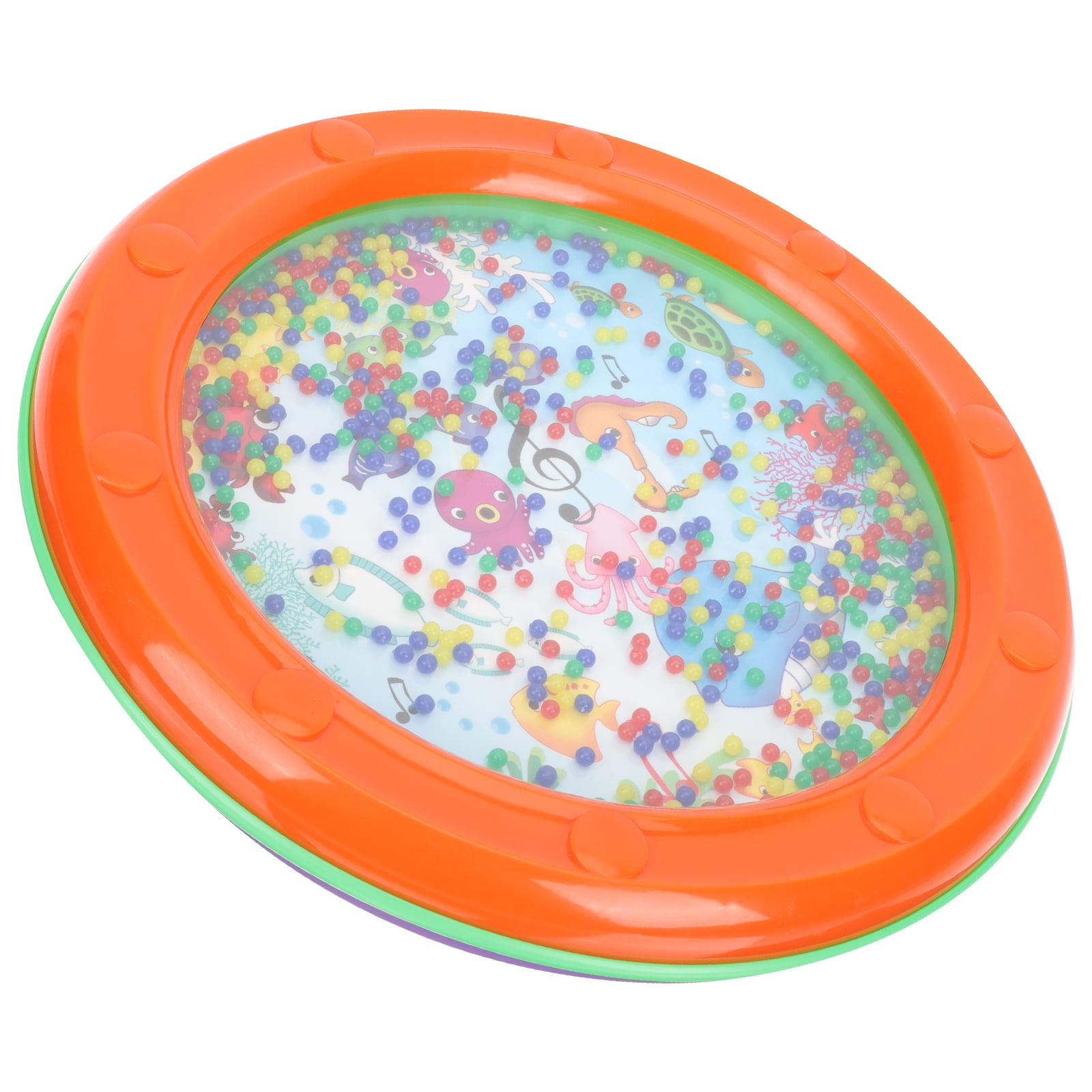 Plastic Playes Toy for Kids Ocean Drum Playsets Wood Music Toys Jingle