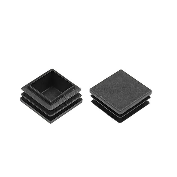 Plastic Plug End Caps, 28mm x 28mm Square Furniture Table Chair Legs 4Pcs