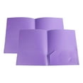 thumbnail image 1 of Plastic Pocket Folders,Plastic Folders with Pockets,Heavy Duty Plastic Folders with 2 Pocket and Business Card Slot,Letter Size Paper,Durable Heavy Duty 2-Pocket File Folders,Office Supplies(Purple), 1 of 9
