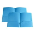 thumbnail image 1 of Plastic Pocket Folders,Plastic Folders with Pockets,Heavy Duty Plastic Folders with 2 Pocket and Business Card Slot,Letter Size Paper,Durable Heavy Duty 2-Pocket File Folders,Office Supplies(Blue), 1 of 9