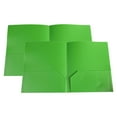 thumbnail image 1 of Plastic Pocket Folders,Plastic Folders with Pockets,Heavy Duty Plastic Folders with 2 Pocket and Business Card Slot,Letter Size Paper,Durable Heavy Duty 2-Pocket File Folders,Office Supplies(Green), 1 of 9