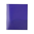 thumbnail image 1 of EKIDAZB Plastic Pocket Folders with Prongs with Fasteners, 1Pc Purple Poly Folder, Durable Pockets Folders with Brads, File Folders with Prongs for School, Home, and Office, Purple, 1 of 6