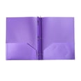 thumbnail image 1 of Plastic Pocket Folders with Prongs,1Pc Plastic Pocket Folders,2-Pocket Poly Folders with 3 Fasteners,Poly Two-Pocket Folder,3-Prong Folders Fit Letter Size Paper,Folders with Pockets,(Purple), 1 of 4