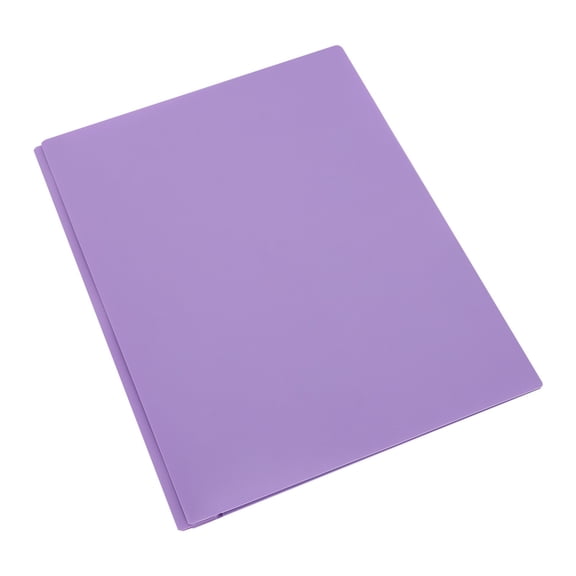 Plastic Pocket Folders with Prongs with Fasteners, 1PC Red Poly Folder, Durable Pockets Folders with Brads, File Folders with Prongs for School, Home, and Office, Purple