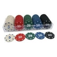Plastic Poker Chips, 100 Count, Markers for Counting and Gaming