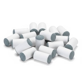 Plastic Pool Cue Stick Slip-On Tips Set, 40pcs Gray Replacement Tips for Billiard Snooker 9mm, 10mm, 12mm, 13mm Cue Heads