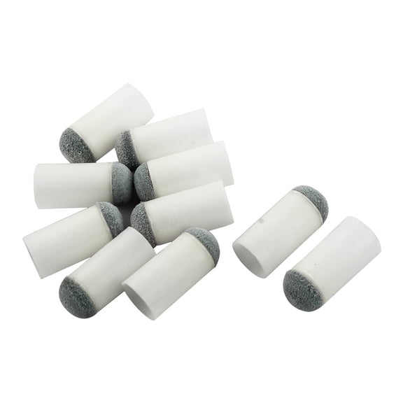 Unique Bargains PlasticPool Snooker Billiard Cue Stick Slip Push On TipsGray 0.5" Dia 10pcs