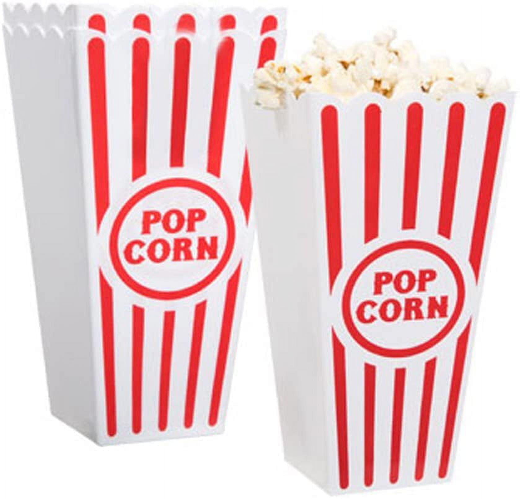 Plastic Popcorn Containers (6) by Greenbrier International