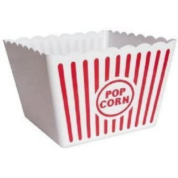 Plastic Popcorn Tub - 8.5" Square (4) by Greenbrier